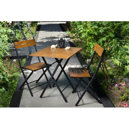 Conjunto para varanda madeira/metal