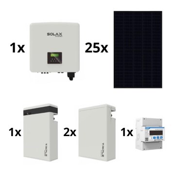 Conjunto solar: SOLAX Power - 10kWp RISEN Full Black + inversor SOLAX 3f de 10kW + batería V2 de 17,4 kWh