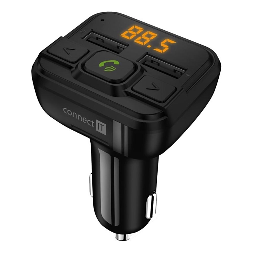 CONNECT IT CCC-8600-BK - Transmissor FM para carro com função handsfree preto