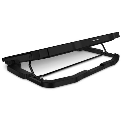 CONNECT IT CCP-2200-RD - Tapete de arrefecimento para computador portátil 4x ventoinha 2xUSB preto/vermelho