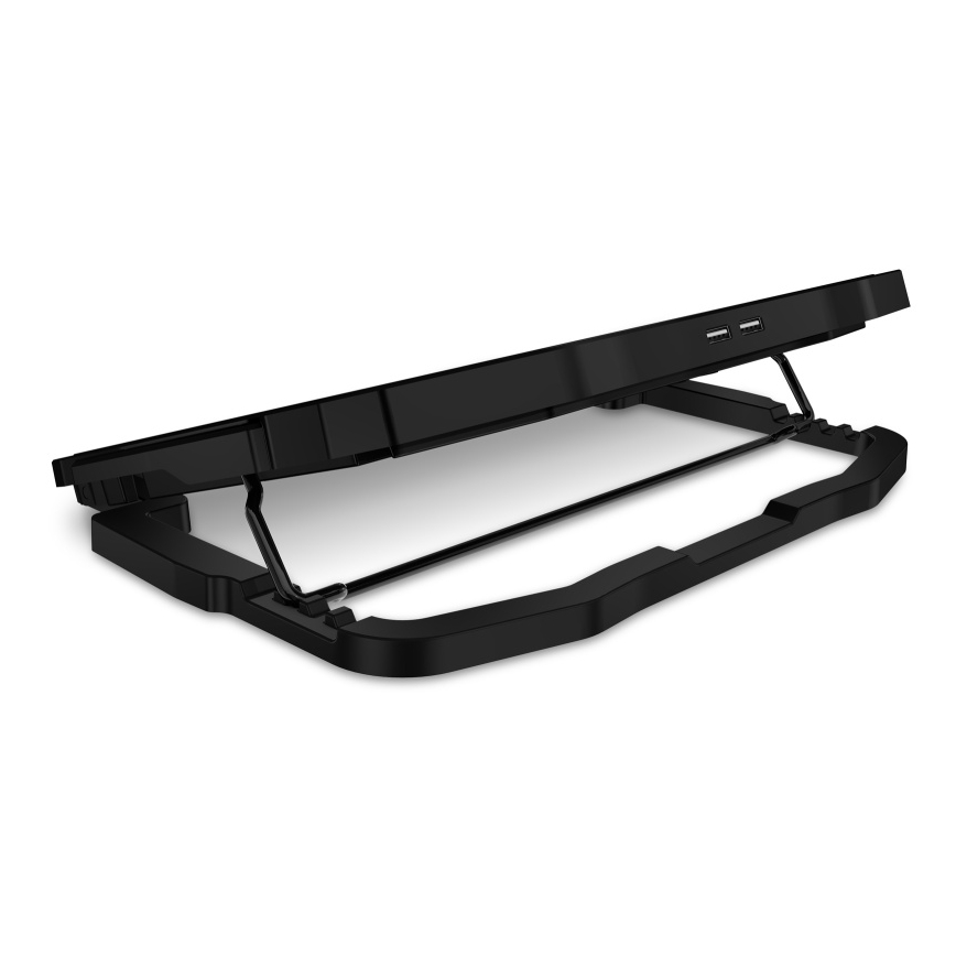 CONNECT IT CCP-2200-RD - Tapete de arrefecimento para computador portátil 4x ventoinha 2xUSB preto/vermelho