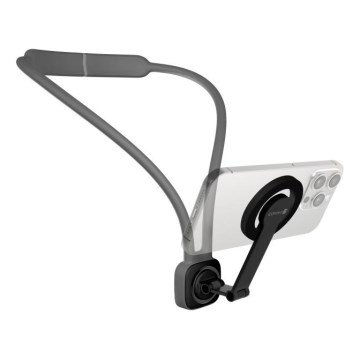 CONNECT IT CFF-6020-GY - Suporte de pescoço magnético flexível para telemóvel MagSafe
