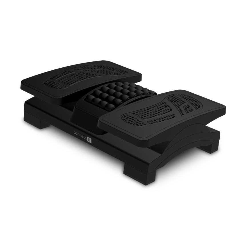 CONNECT IT CFH-4105-BK - Descanso de pés ajustável, preto