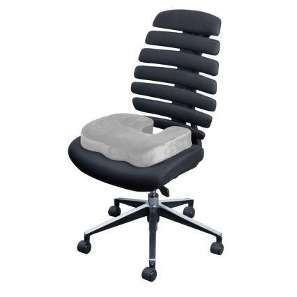 CONNECT IT CFH-5290-GY - Almofada de cadeira ergonómica cinzento