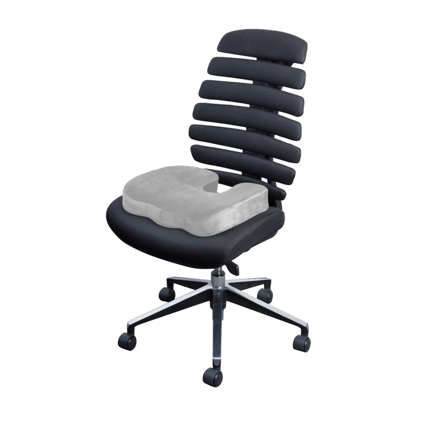 CONNECT IT CFH-5290-GY - Almofada de cadeira ergonómica cinzento