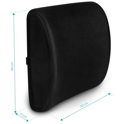 CONNECT IT CFH-5300-BK - Apoio lombar para cadeira preto