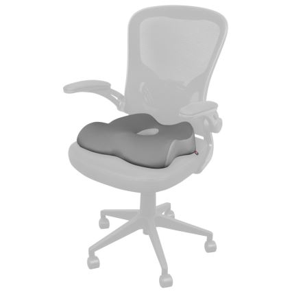 CONNECT IT CFH-5901-GY - Almofada de cadeira ergonómica cinzento