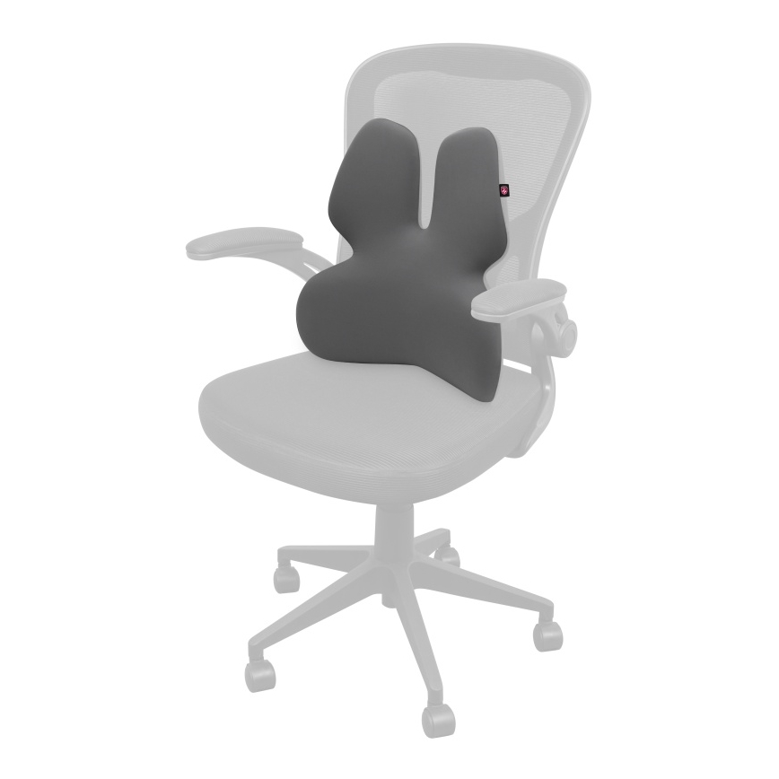 CONNECT IT CFH-5902-GY - Apoio lombar para cadeira cinzento