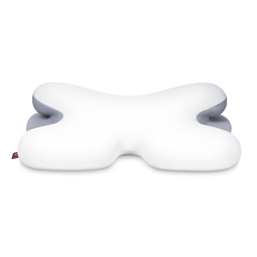 CONNECT IT CFH-6030-WH - Travesseiro anatômico Virgo branco/cinza