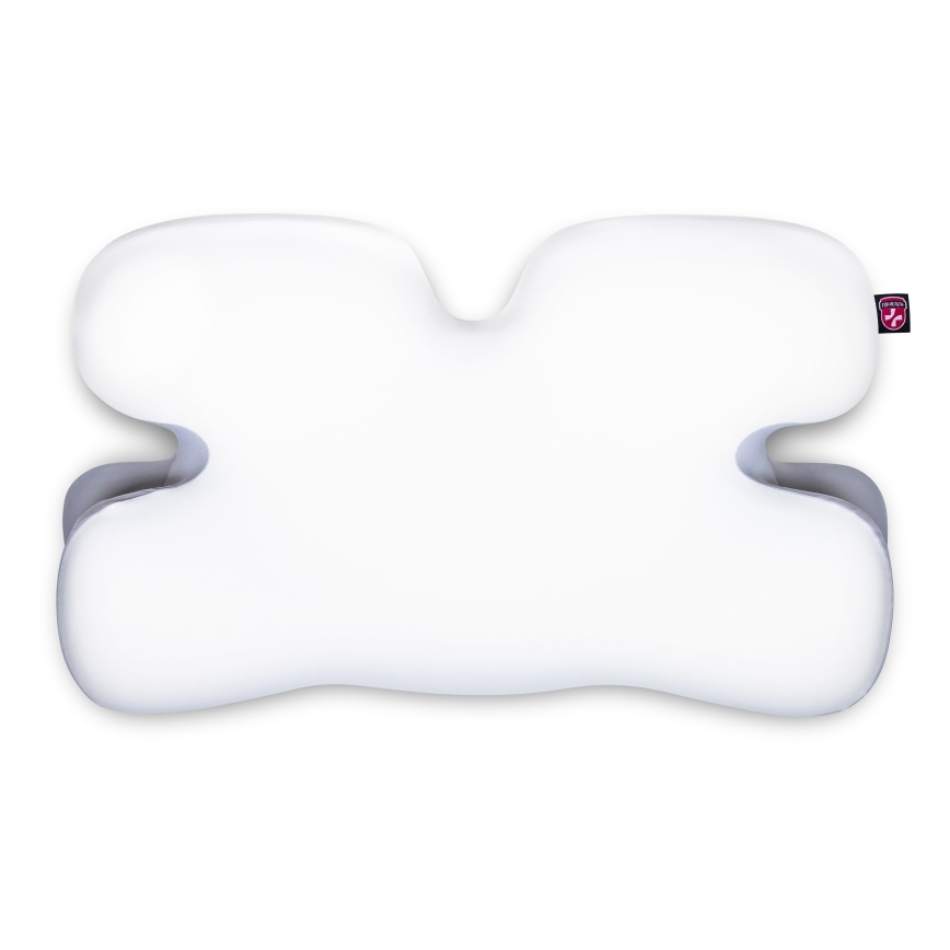 CONNECT IT CFH-6030-WH - Travesseiro anatômico Virgo branco/cinza