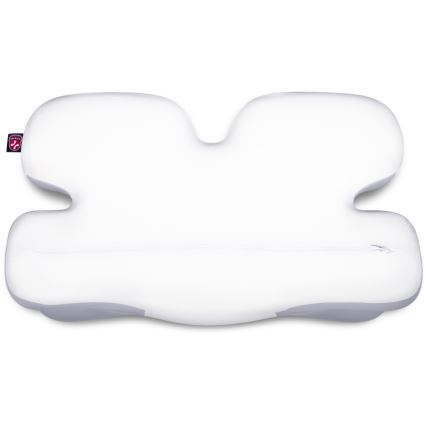 CONNECT IT CFH-6030-WH - Travesseiro anatômico Virgo branco/cinza