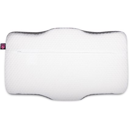 CONNECT IT CFH-6031-WH - Almofada anatômica Lyra branca/cinza