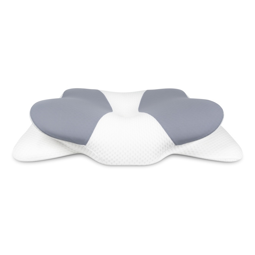 CONNECT IT CFH-6032-WH - Almofada anatômica Gemini branco/cinza