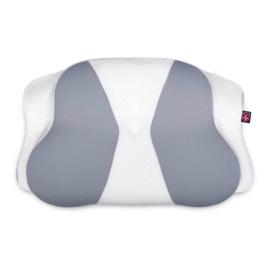 CONNECT IT CFH-6032-WH - Almofada anatômica Gemini branco/cinza