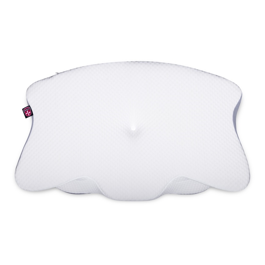 CONNECT IT CFH-6032-WH - Almofada anatômica Gemini branco/cinza