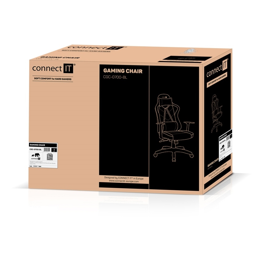 CONNECT IT CGC-0700-BL - Cadeira Gaming LeMans Pro preta/azul