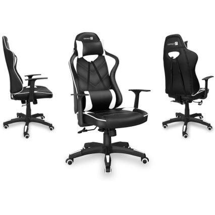 CONNECT IT CGC-0700-WH - Cadeira Gaming LeMans Pro preta/branca