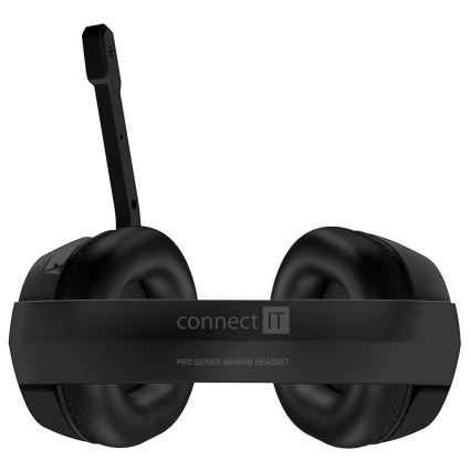 CONNECT IT CHP-3595-BK - Auscultadores LED RGB com fios gaming com microfone preto