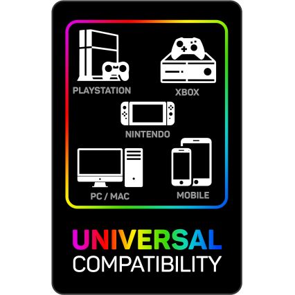 CONNECT IT CHP-5500-BL - Auscultadores LED com fios gaming com microfone preto/azul