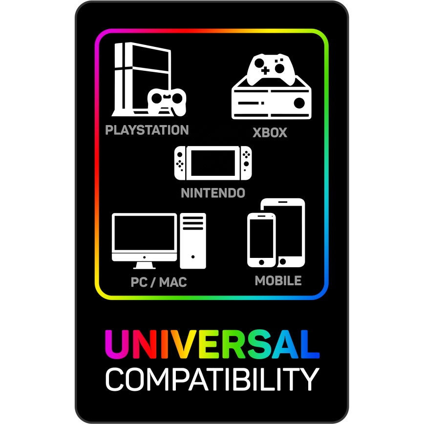 CONNECT IT CHP-5500-RD - Auscultadores LED com fios gaming com microfone preto/vermelho