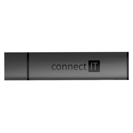 CONNECT IT CHU-4060-AN - Hub USB-A com leitor de cartões de memória 4em1