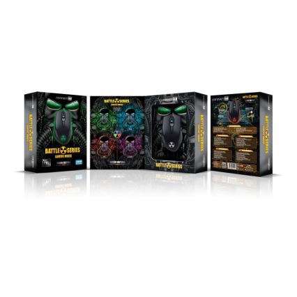 CONNECT IT CI-1128 - Rato LED para jogos com fios 1000/1200/1600/3200 DPI preto