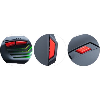 CONNECT IT CI-191 - Rato LED para jogos com fios 800/1600/2400/3200 DPI preto