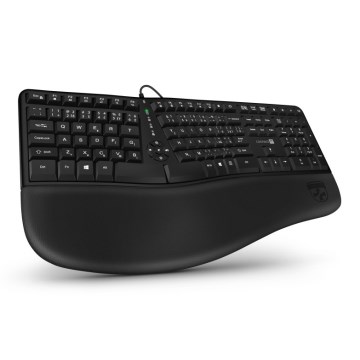 CONNECT IT CKB-2800-CS - Teclado ergonómico sem fios com localização CZ/SK preto