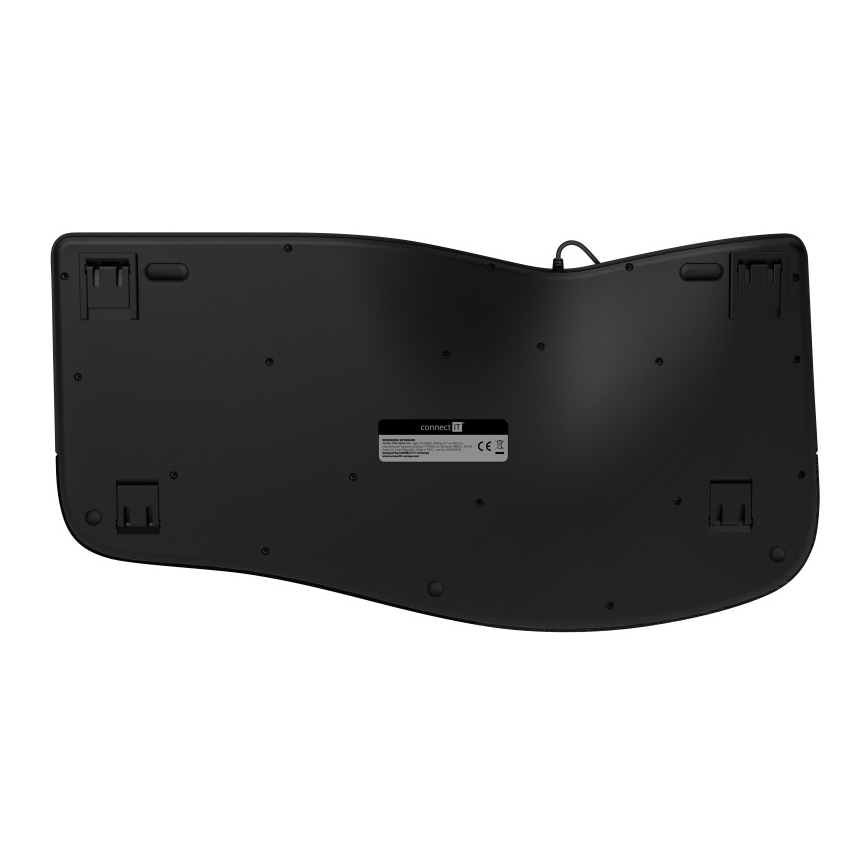 CONNECT IT CKB-2800-CS - Teclado ergonómico sem fios com localização CZ/SK preto
