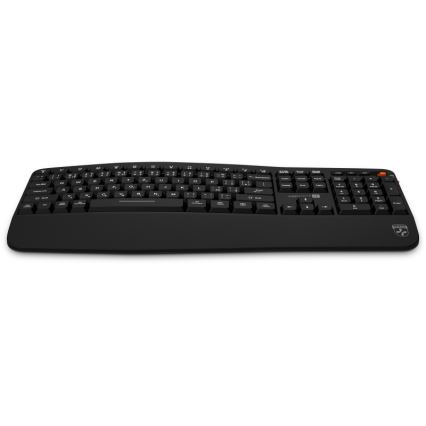 CONNECT IT CKM-6010-CS - Teclado e rato ergonómico sem fios 800/1200/1600/2400 DPI com localização CZ/SK 1xAA + 2xAAA preto
