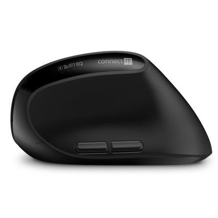 CONNECT IT CKM-6010-CS - Teclado e rato ergonómico sem fios 800/1200/1600/2400 DPI com localização CZ/SK 1xAA + 2xAAA preto