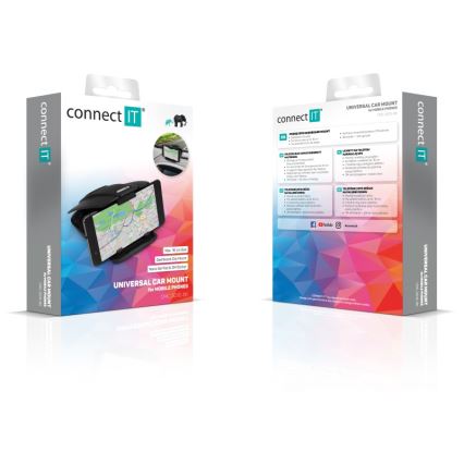 CONNECT IT CMC-5010-BK - Suporte de telemóvel para automóvel