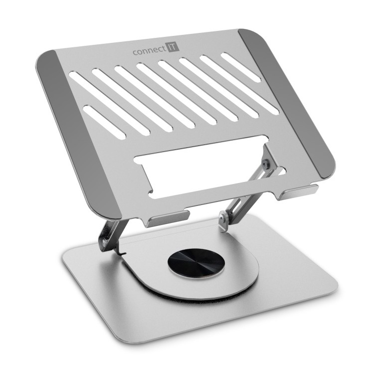 CONNECT IT CMF-2100-SL - Suporte rotativo para computador portátil prateado