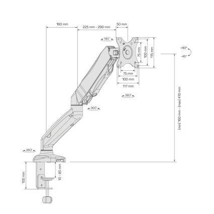 CONNECT IT CMF-3107-BK - Suporte universal para monitor 13-32” preto