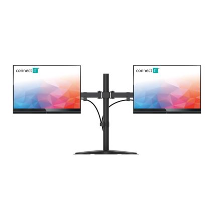CONNECT IT CMF-3204-BK - Suporte universal para 2 monitores 13-32” preto