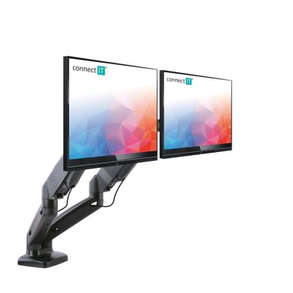 CONNECT IT CMF-3207-BK - Suporte universal para 2 monitores 13-27” preto