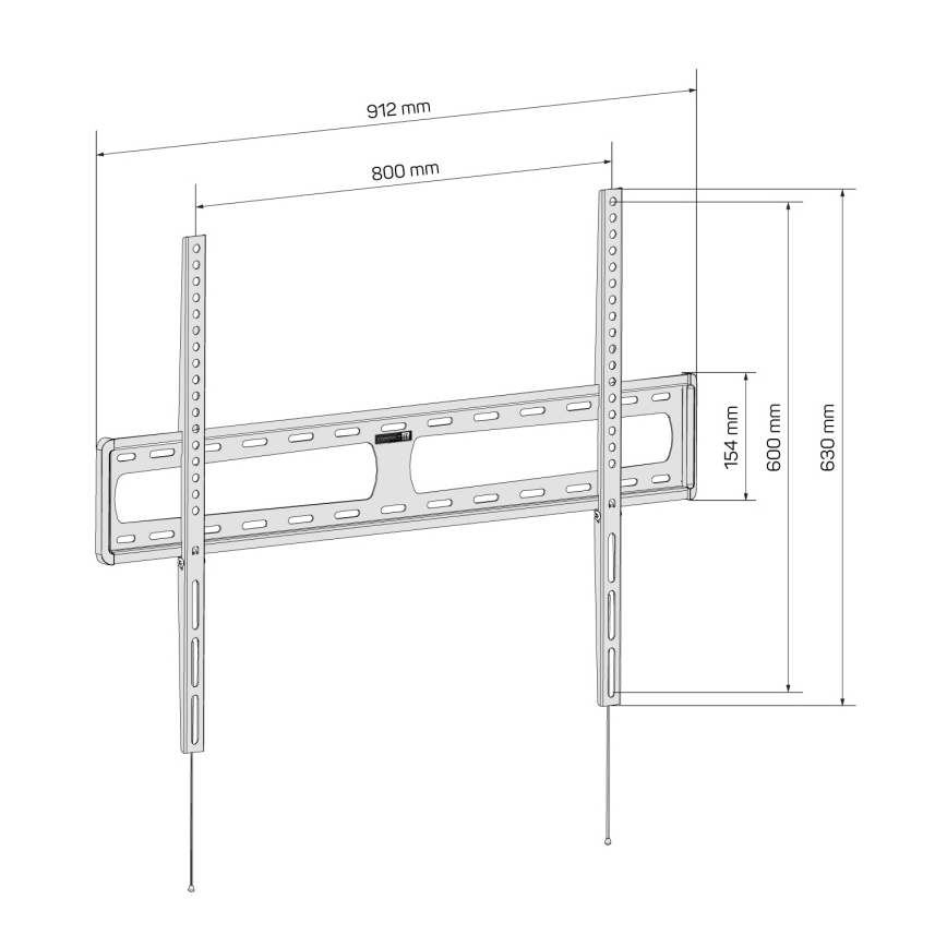 CONNECT IT CMH-6090-BK - Suporte de parede para TV 40-100” preto