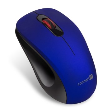 CONNECT IT CMO-2230-BL - Rato silencioso sem fios MUTE 1200 DPI 1xAA preto/azul