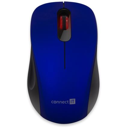 CONNECT IT CMO-2230-BL - Rato silencioso sem fios MUTE 1200 DPI 1xAA preto/azul