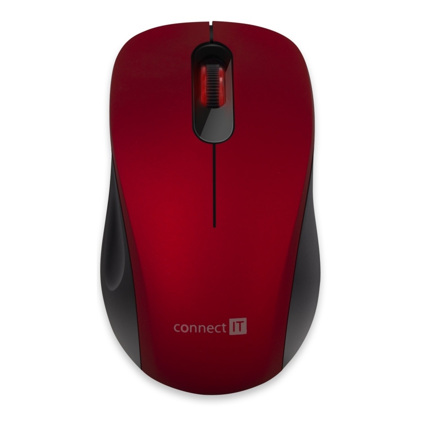 CONNECT IT CMO-2230-RD - Rato silencioso sem fios MUTE 1200 DPI 1xAA preto/vermelho
