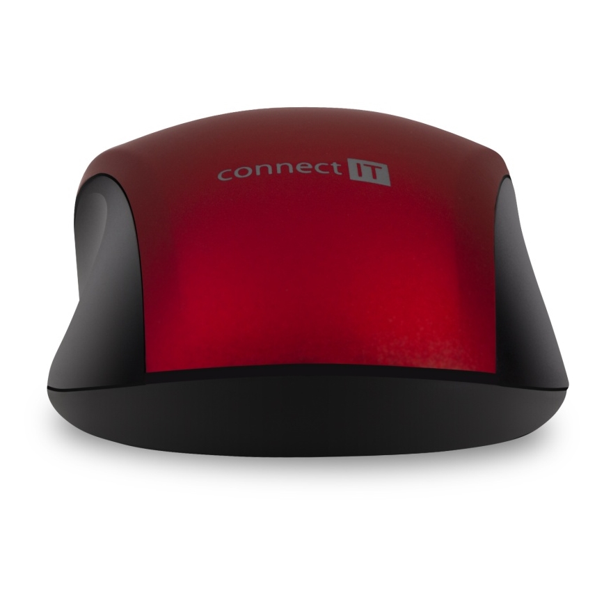 CONNECT IT CMO-2230-RD - Rato silencioso sem fios MUTE 1200 DPI 1xAA preto/vermelho