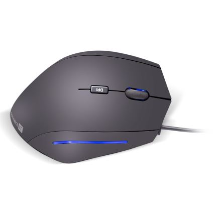 CONNECT IT CMO-2500-BK - Rato ergonómico com fio Verti Wire 1000/1600 DPI preto