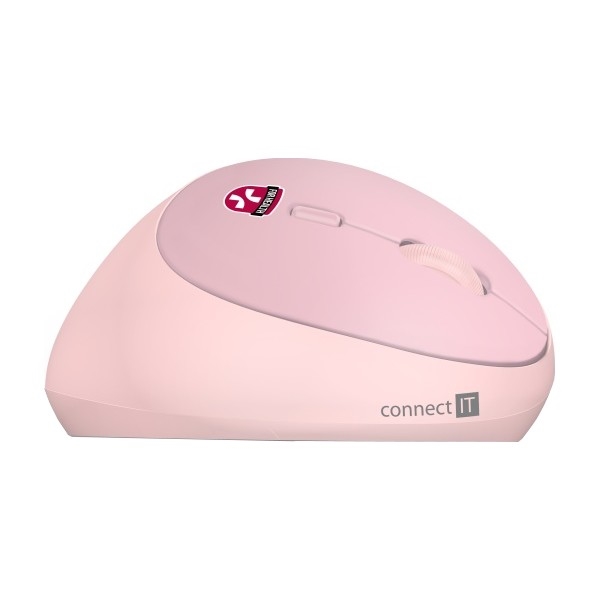 CONNECT IT CMO-2600-PK - Rato sem fios ergonómico 800/1200/1600 DPI 1x pilha AA rosa