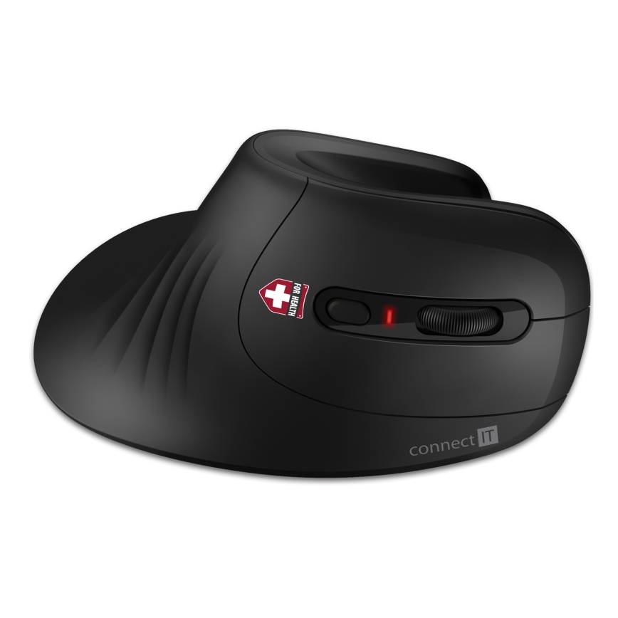 CONNECT IT CMO-2900-BK - Rato sem fios ergonómico 800/1200/1600 DPI 1xAA preto