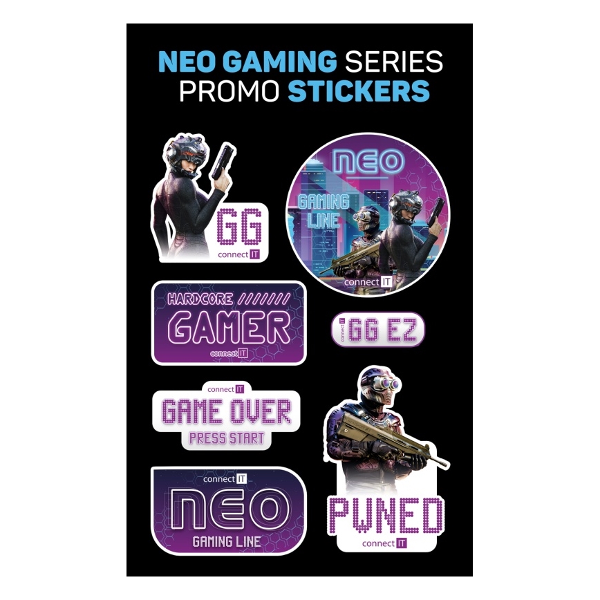 CONNECT IT CMO-3591-BK - Rato gamer com fio LED RGB 500-7200 DPI preto