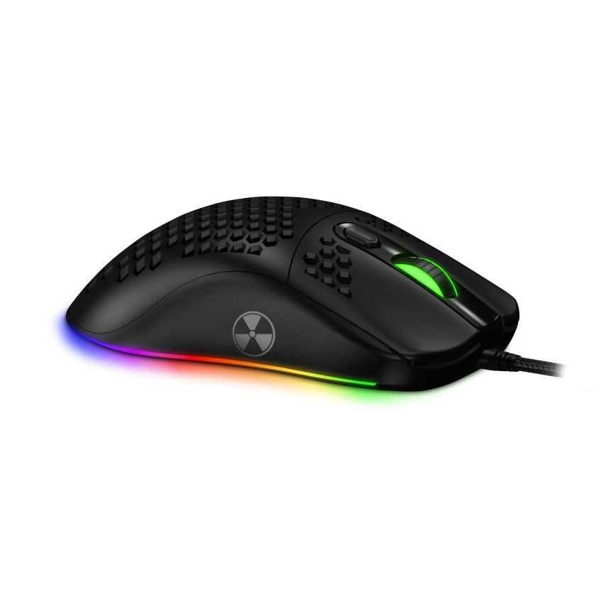CONNECT IT CMO-5511-BK - Rato gamer com fio LED RGB 200-12800 DPI preto