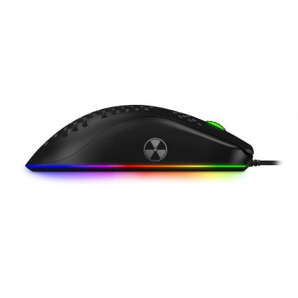 CONNECT IT CMO-5511-BK - Rato gamer com fio LED RGB 200-12800 DPI preto