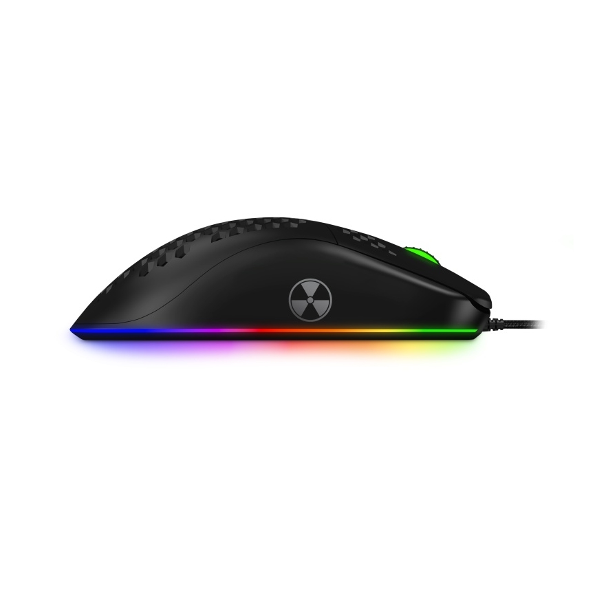CONNECT IT CMO-5511-BK - Rato gamer com fio LED RGB 200-12800 DPI preto