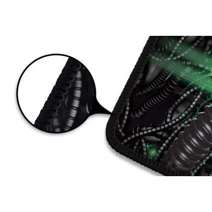 CONNECT IT CMP-1110-LG - Base para teclado e rato 88,6x24,5 cm preta/verde