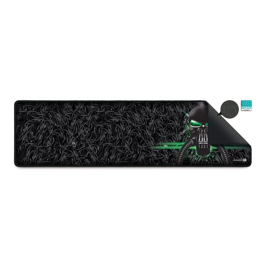 CONNECT IT CMP-1110-LG - Base para teclado e rato 88,6x24,5 cm preta/verde